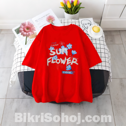Drop Shoulder Ladies T-shirt